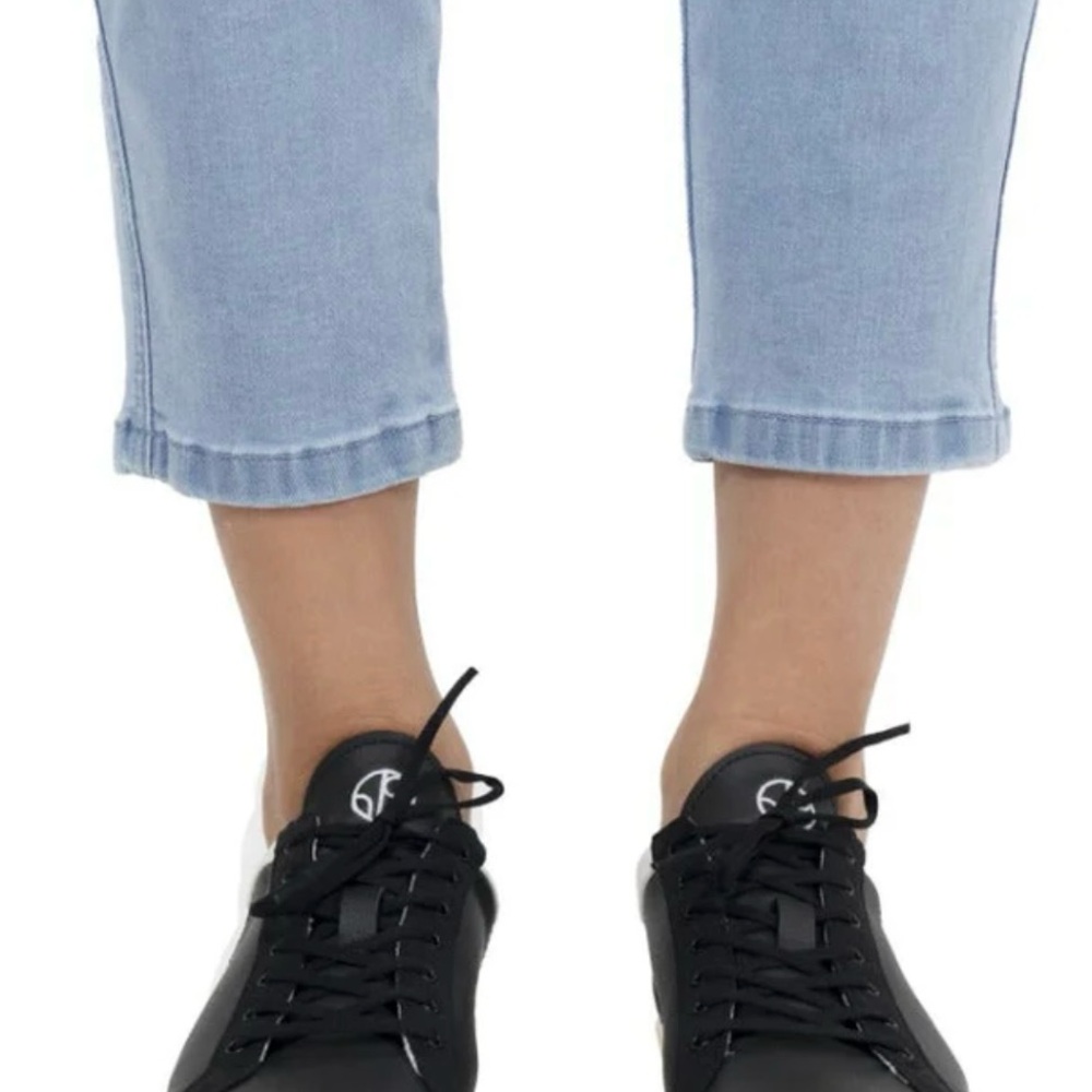 1People BorAs Classic Sneakers Oyster- Black Leather SIZE 39 (8) Womens NEW - Picture 5 of 15